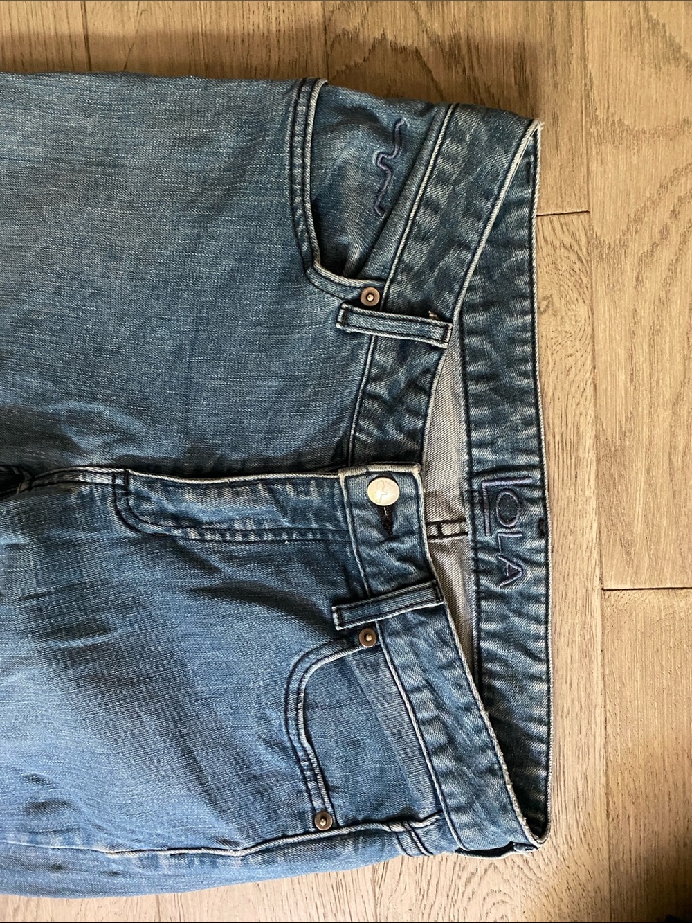 Kimes Ranch Blue Flare Jeans - Picture 3 of 6